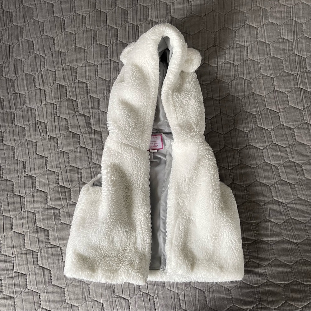 Gymboree bear ear hooded vest